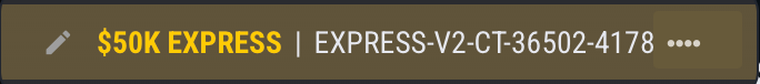 TopstepX funded account label with the final account digits redacted